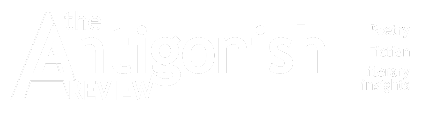 Logo that reads "The Antigonish Review | Poetry | Fiction | Literary insights"