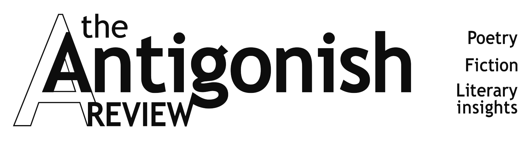 Logo that reads "The Antigonish Review | Poetry | Fiction | Literary insights"